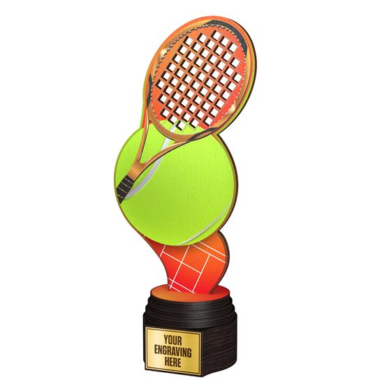 Frontier Real Wood Tennis Trophy
