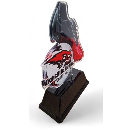 Soccer Cleat & Shoe Custom Made Acrylic Award