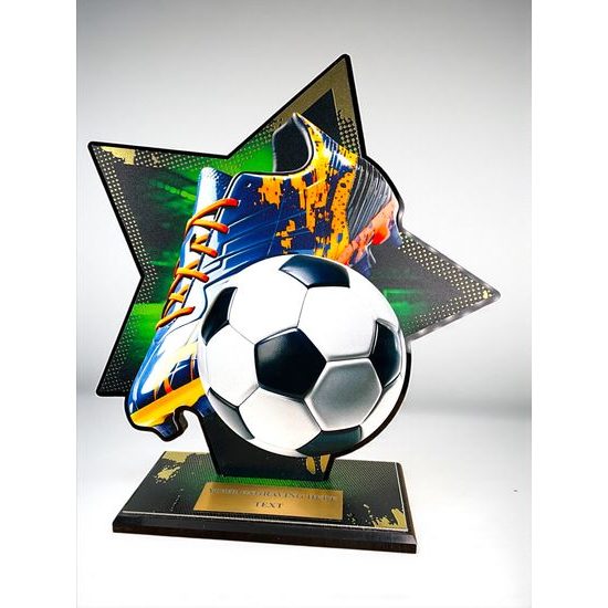 Liano Stainless Steel Soccer Trophy