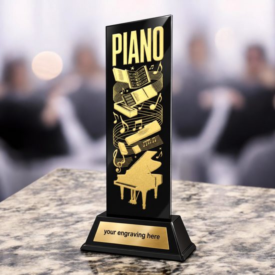 Shadowline Piano Metal Trophy