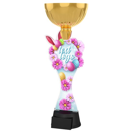 Easter Egg & Rabbit Ears Gold Trophy