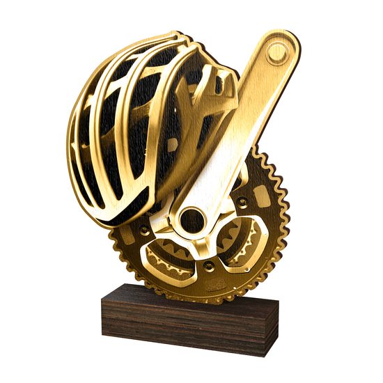 Sierra Classic Cycling Real Wood Trophy