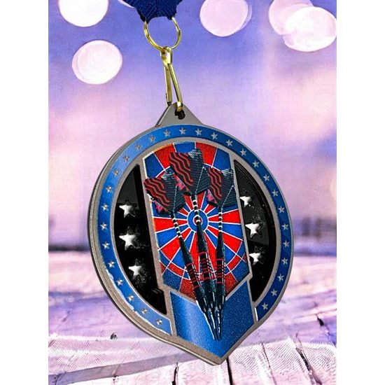 Noir Stainless Steel Electronic Darts Medal