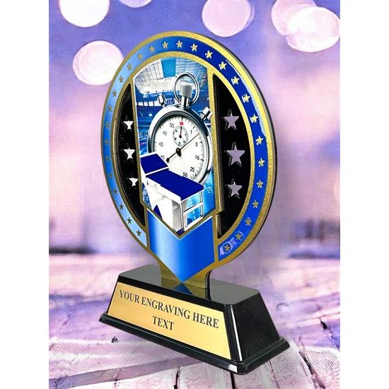 Sentinel Stainless Steel Swimming Trophy