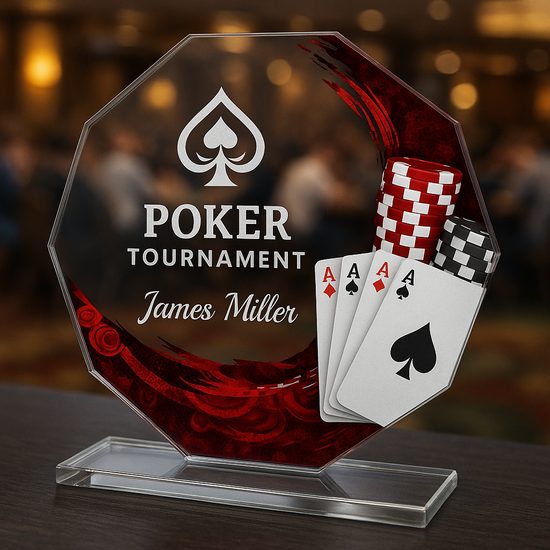 Hopper Poker Glass Award