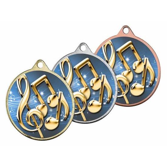 Barnet Music Notes Color 3D Print MaxMedal