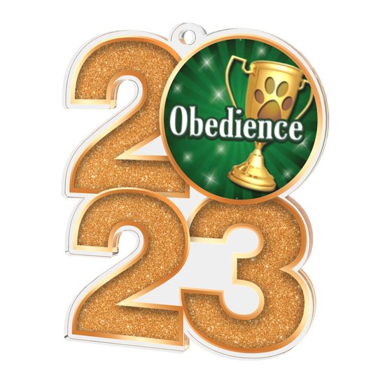 Dog Show Obedience 2023 Acrylic Medal