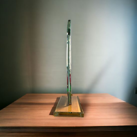 Hopper Firefighter Glass Award