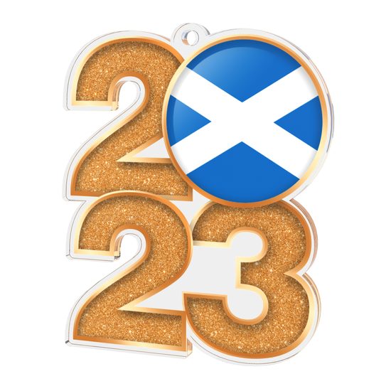Scotland Flag Acrylic 2023 Medal