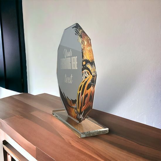 Hopper Orange Cycling Glass Award
