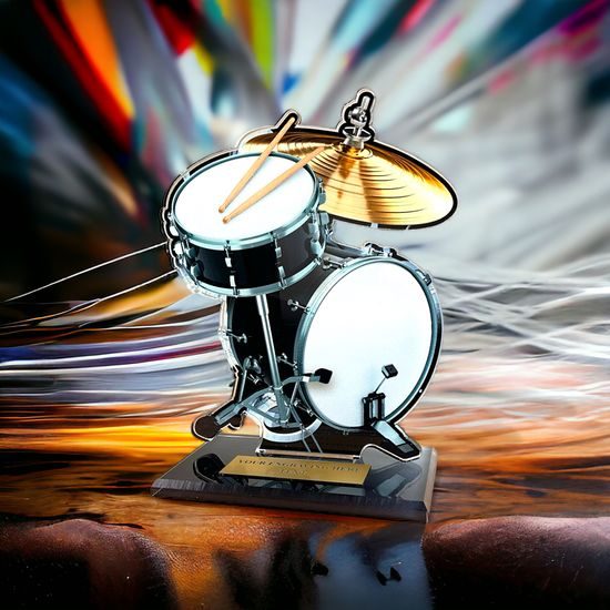 Cannes Printed Acrylic Drumming Trophy