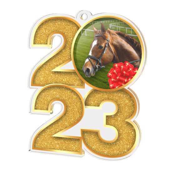 Horse Racing 2023 Acrylic Medal