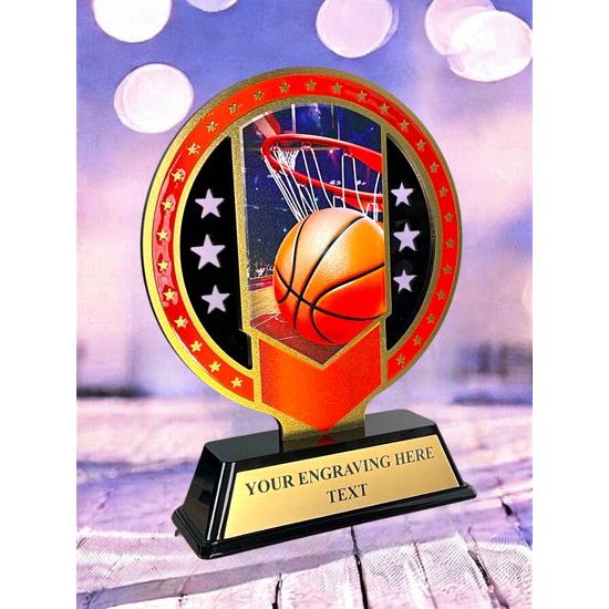Sentinel Stainless Steel Basketball Trophy