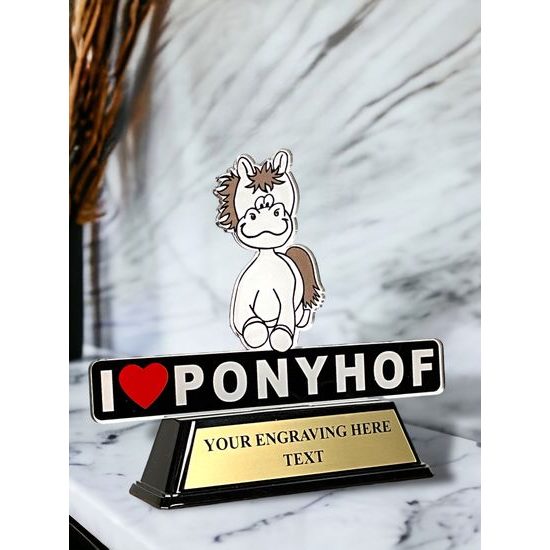 Pony Custom Made Acrylic Award