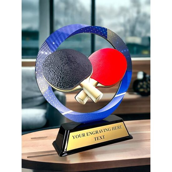 Onyx Stainless Steel Table tennis Trophy