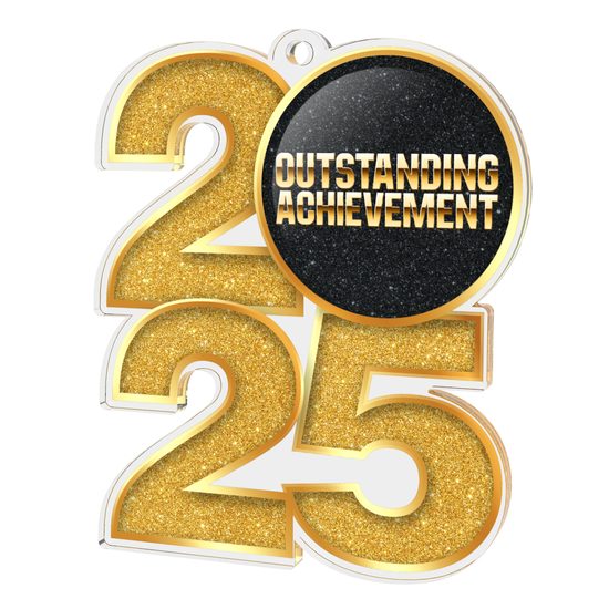 Outstanding Achievement 2025 Acrylic Medal