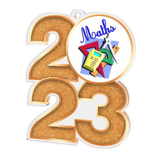 Maths 2023 Acrylic Medal