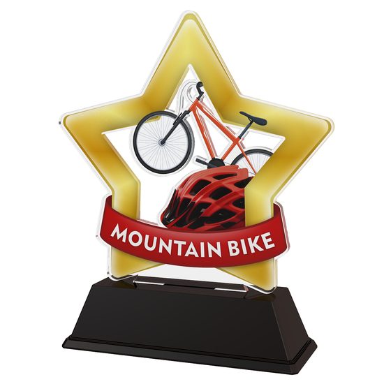 Mini Star Mountain Bike Cycling Trophy