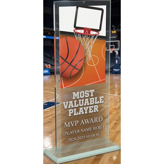 Tabor Basketball Color Glass Award