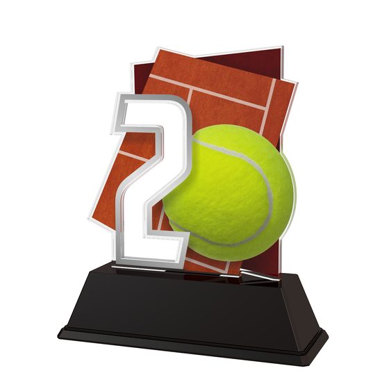 Tennis Number 2 Trophy