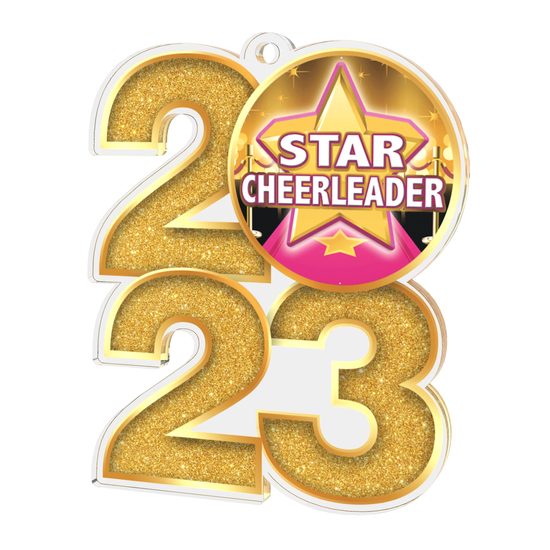 Cheerleader Star 2023 Acrylic Medal