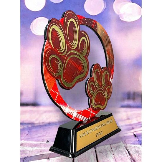 Onyx Stainless Steel Cynology Trophy