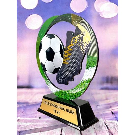 Onyx Stainless Steel Soccer Trophy