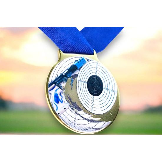 Sacul Shooting Color Texture 3D Print Medal