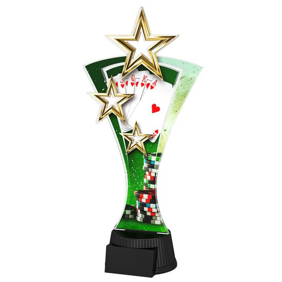 Triple Star Poker Cards Trophy