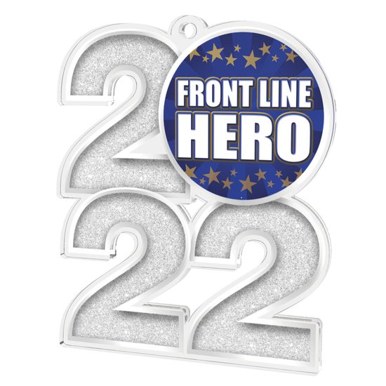 Front Line Hero 2022 Silver Acrylic Medal