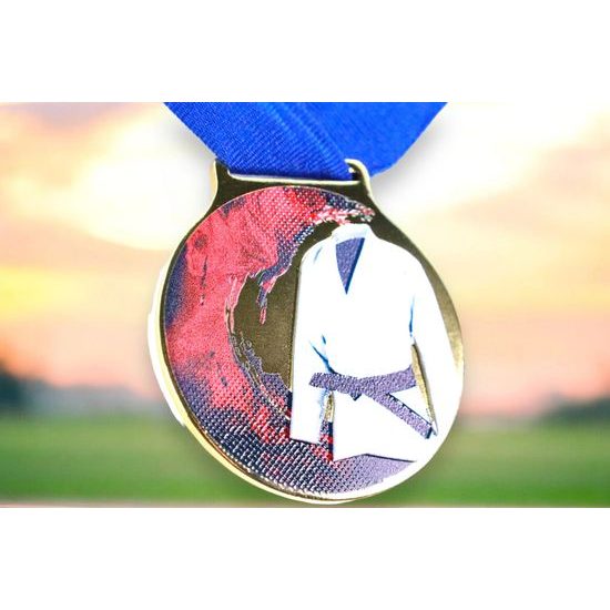 Sacul Martial Arts Color Texture 3D Print Medal