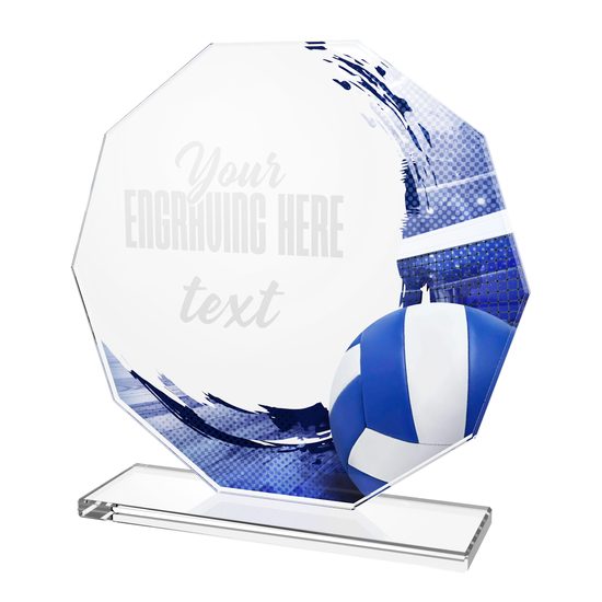 Hopper Volleyball Glass Award