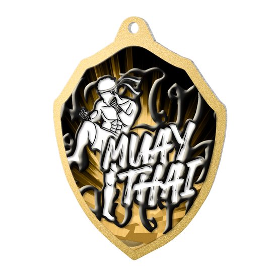 Molten Stainless Steel Muay Thai Classic Medal