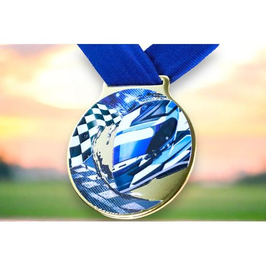 Sacul Motorsport Color Texture 3D Print Medal