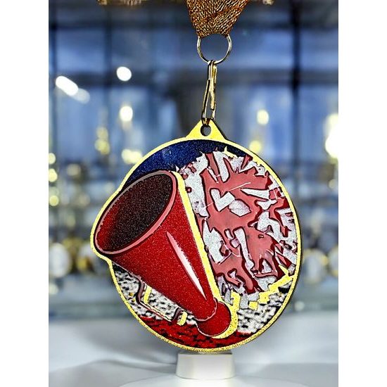 Aurum Stainless Steel Chreerleader Medal