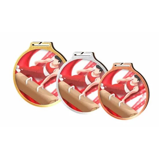Habitat Male Gymnastics Eco Friendly Wooden Medal