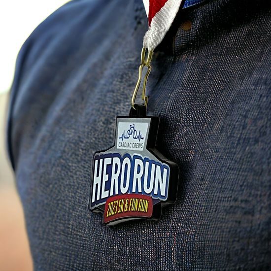 Poplar Black Acrylic Logo Medal