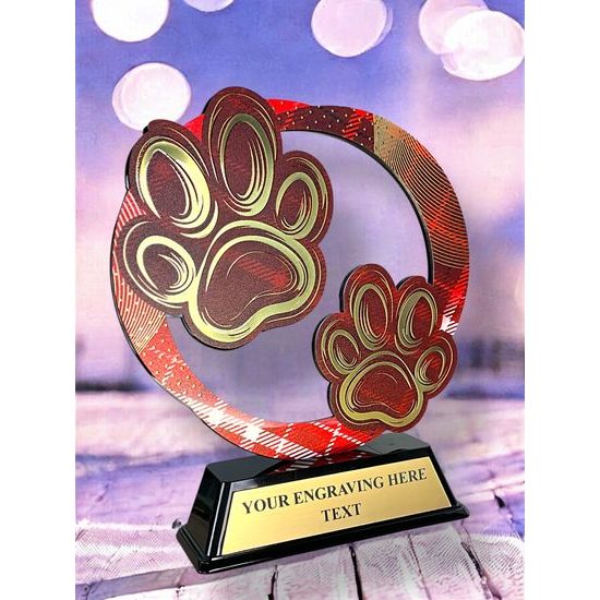 Onyx Stainless Steel Cynology Trophy