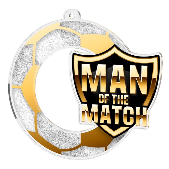 Man of the Match Soccer Shield Medal