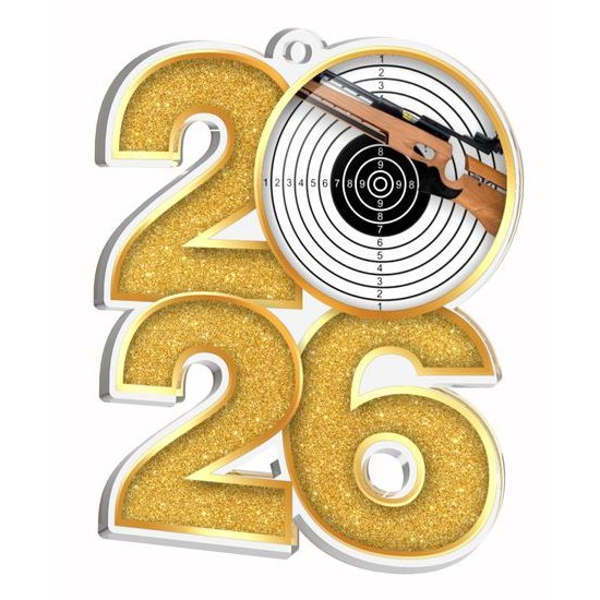 Shooting 2026 Acrylic Medal