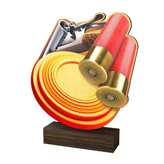 Sierra Clay Shooting Real Wood Trophy