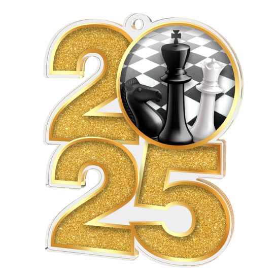 Chess 2025 Acrylic Medal