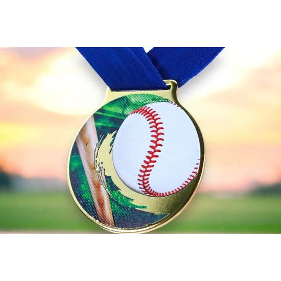 Sacul Baseball Color Texture 3D Print Medal