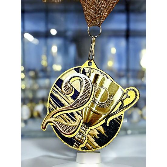 Aurum Stainless Steel Numbers Medal