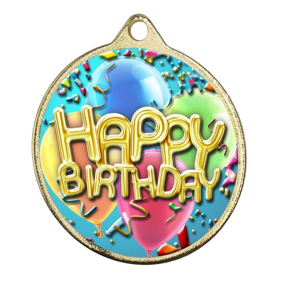 Barnet Happy Birthday Color Texture 3D Print MaxMedal