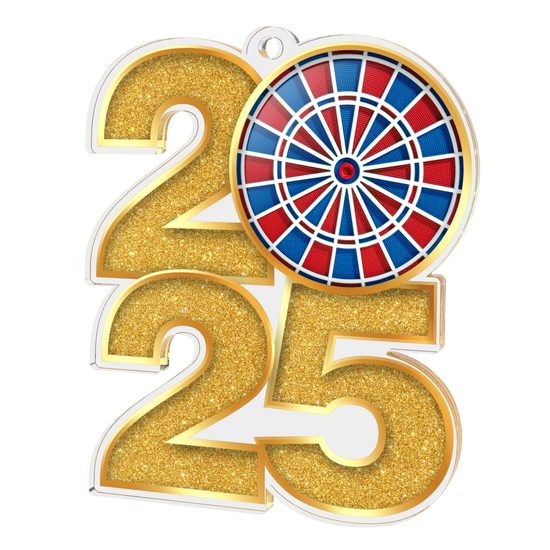 Darts 2025 Acrylic Medal