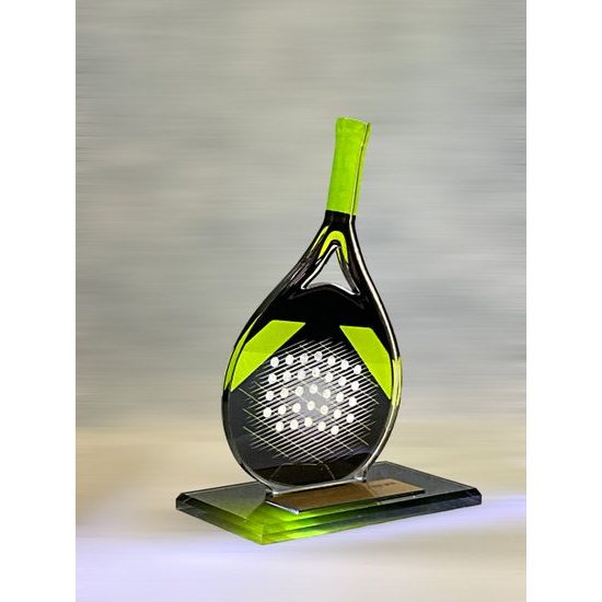 Cannes Printed Acrylic Padel Trophy