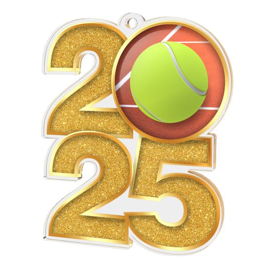 Tennis 2025 Acrylic Medal