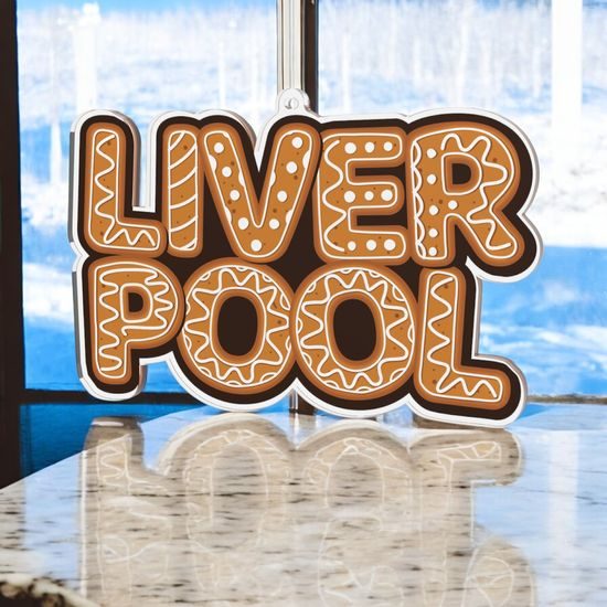 Gingerbread Wording Custom Made Printed Ornament