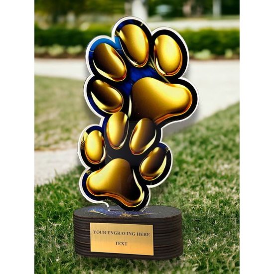 Altus Color Dog Paw Trophy